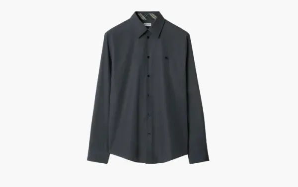 Burberry Slim Fit Cotton Shirt  Indigo