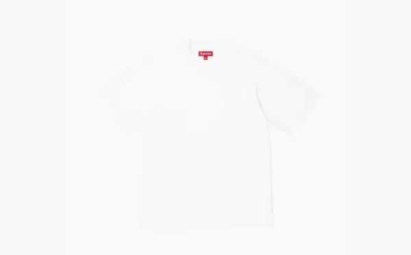 Supreme Contrast Appliqué Short-Sleeve Top White