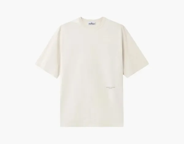Stone Island Marina Combed Organic Cotton T-Shirt Ivory