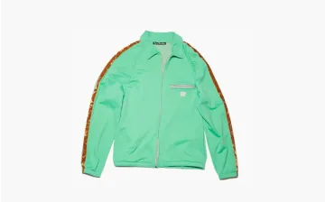 Acne Studios Fremont Retro Face Track Top Jade Green