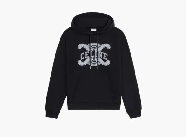 Celine Loose Hoodie Black/White