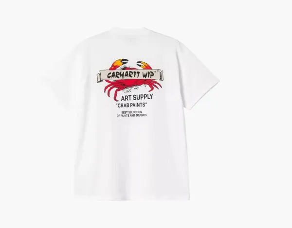 Carhartt WIP Crab Paint Art Supply T-Shirt White