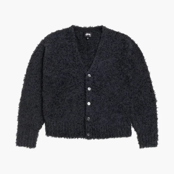Stussy Textured Cardigan Black