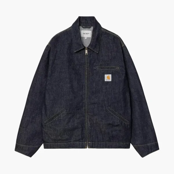 Carhartt WIP OG Detroit Jacket Blue Rinsed Denim