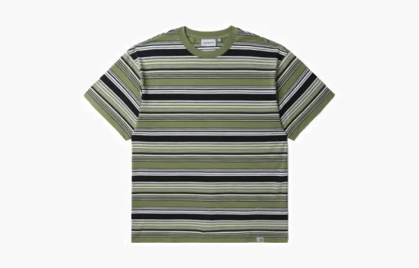 Carhartt WIP Striped T-Shirt Olive Green