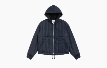Stussy Quilted Nylon Work Jacket Navy