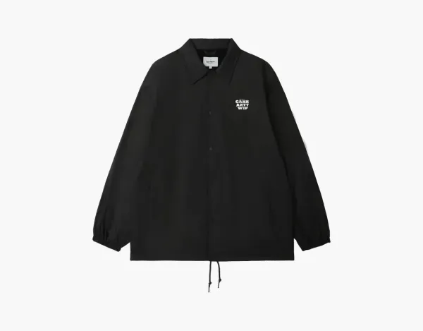 Carhartt WIP Logo Coach Jacket Black