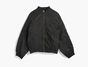 Adidas Originals x Willy Chavarria Satin Bomber Jacket Black