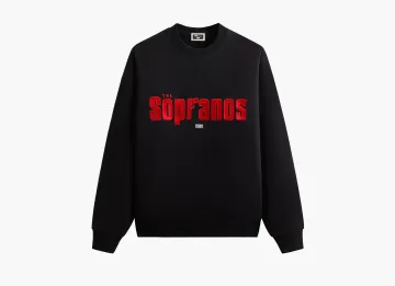 Kith x The Sopranos Main Logo Nelson Crewneck Black