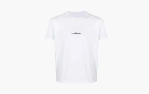 Maison Margiela Logo-embroidered Cotton T-shirt White