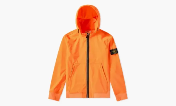 Stone Island Soft Shell R Fixed Hood Jacket Orange
