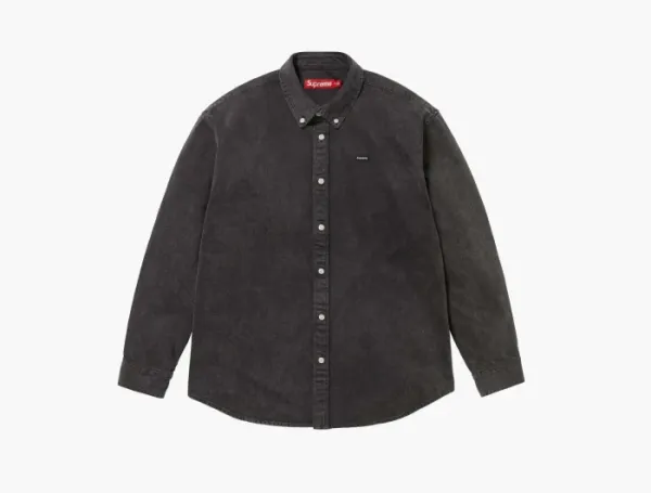 Supreme Small Box Denim Shirt  Black