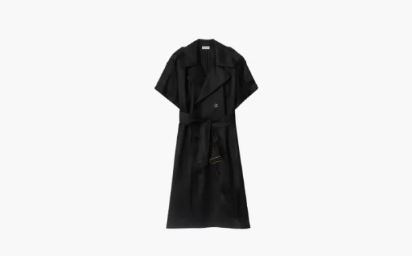 Burberry Viscose Trench Dress Black