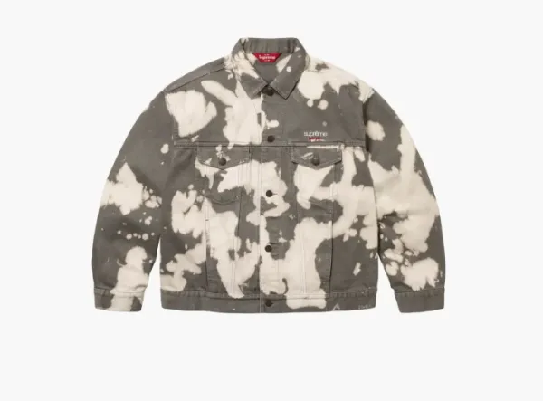 Supreme Denim Trucker Jacket Bleached