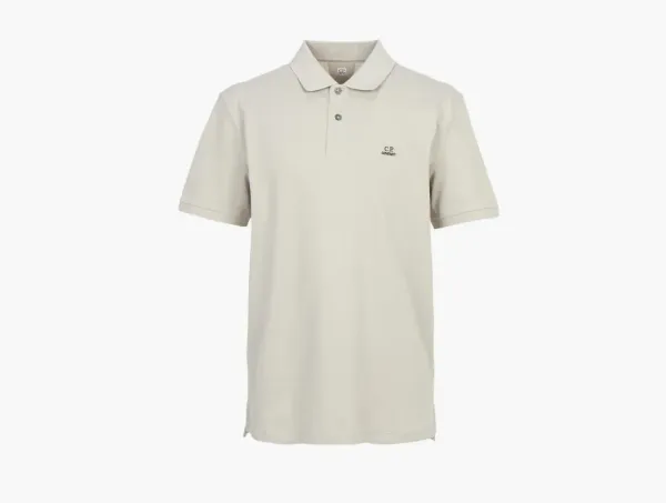 C.P. Company Stretch Piquet Short Sleeve Polo Dove