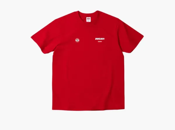 Supreme x Ducati Logo Tee Red