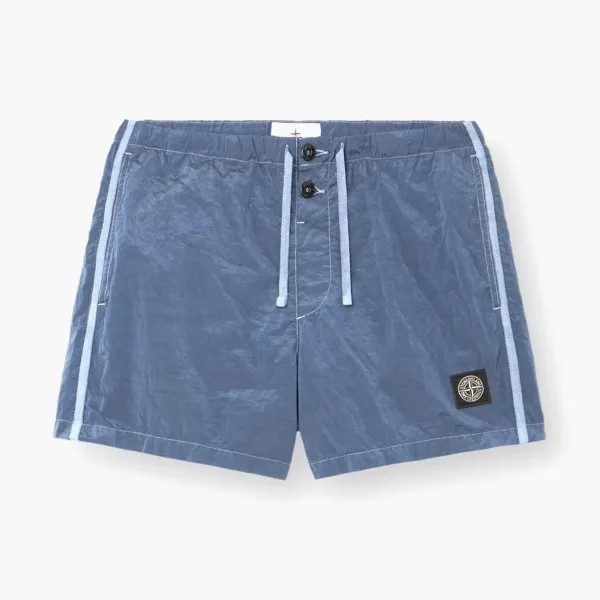 Stone Island Nylon Metal Econyl Shorts Avio Blue