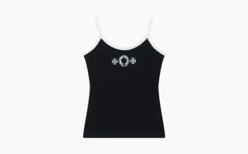 Chrome Hearts Horseshoe Logo Tank Top Black 