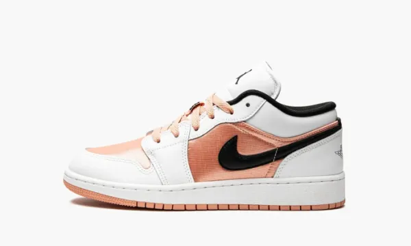 Air Jordan 1 Low GS White Light Madder Root
