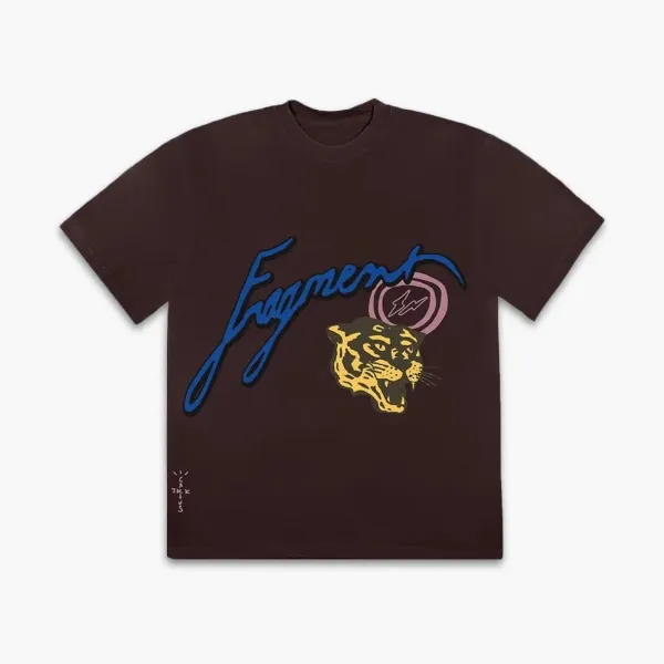 Travis Scott Cactus Jack X Fragment Icons Tee Brown