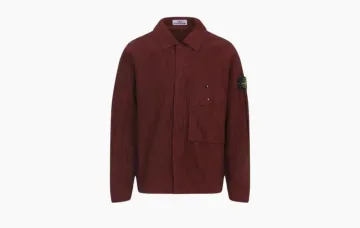 Stone Island Wrinkled Ovtrshirt Red