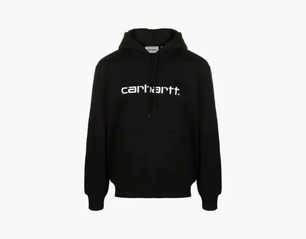 Carhartt WIP Script Logo Hooded Sweatshirt Black