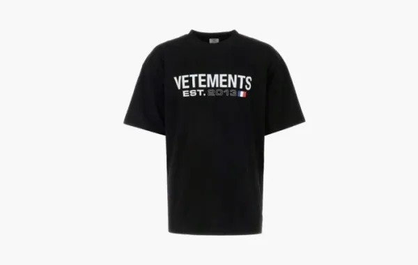 Vetements Flag Logo T-shirt Black