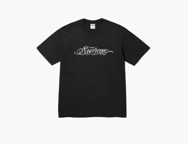 Supreme Script Tee Black