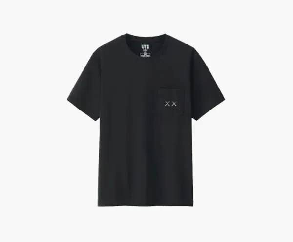 Kaws x Uniqlo x Sesame Street XX Pocket Tee Black