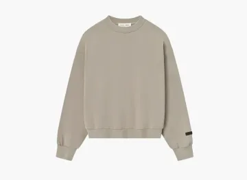 Fear of God Essentials Classic Fit Fleece Crewneck Timber