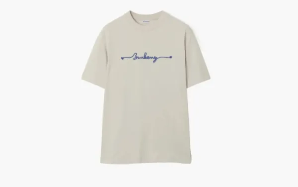 Burberry Knot Logo Cotton T-shirt Sail