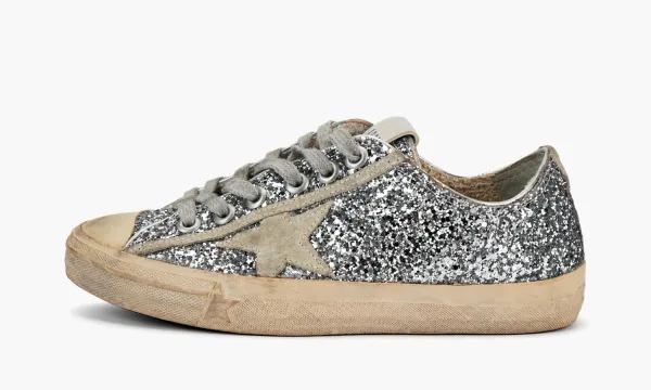 Golden Goose V-Star WMNS Silver Glitter