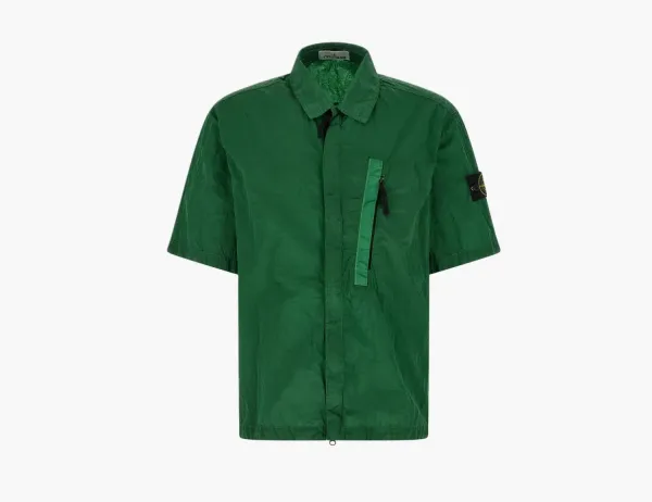 Stone Island Nylon Metal Econyl Overshirt Malachite
