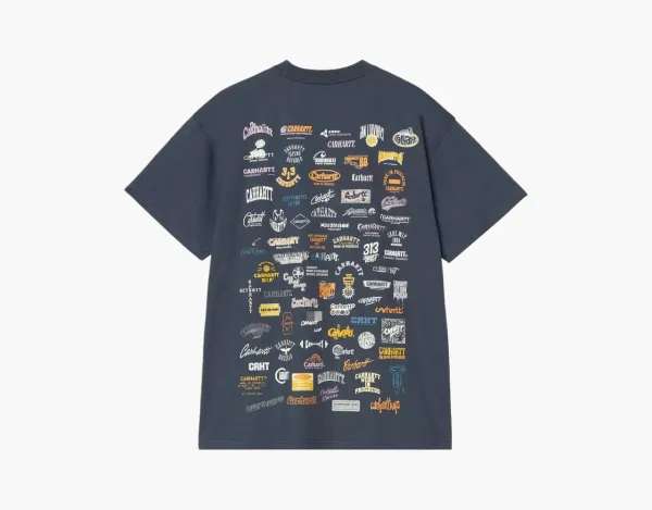 Carhartt WIP Logo Brands T-Shirt Navy