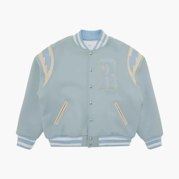 RHUDE Lighting Varsity Jacket Mint