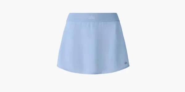 Alo Yoga Match Point Tennis Skirt Seashell Blue