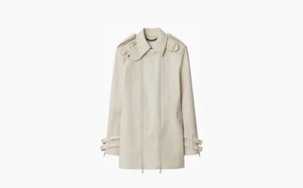 Burberry Cotton Trench Jacket Neutrals