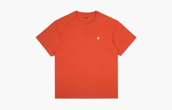 Carhartt WIP Chase Logo T-Shirt Orange
