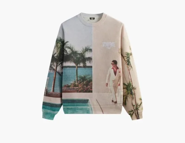 Kith For Scarface Tony Miami Vintage Nelson Crewneck Multi