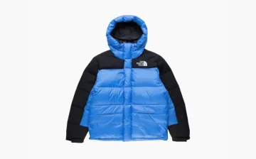 The North Face Himalayan Series Stitched Logo Printed Zipper Parka Blue