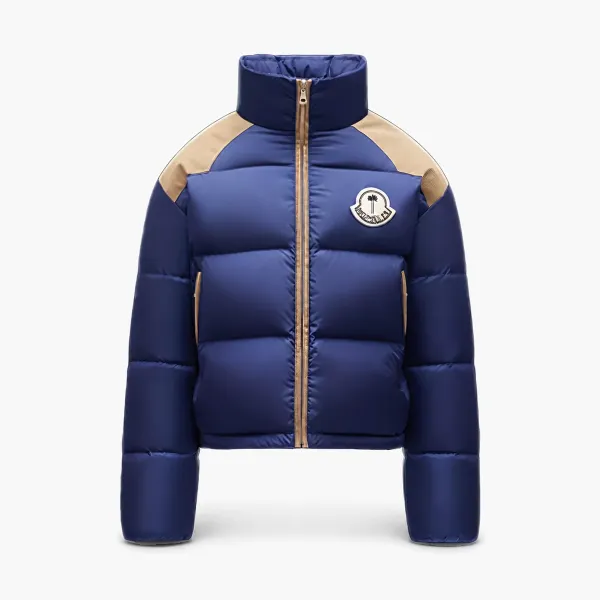 Moncler x Palm Angels Kelsey Short Down Jacket Blue