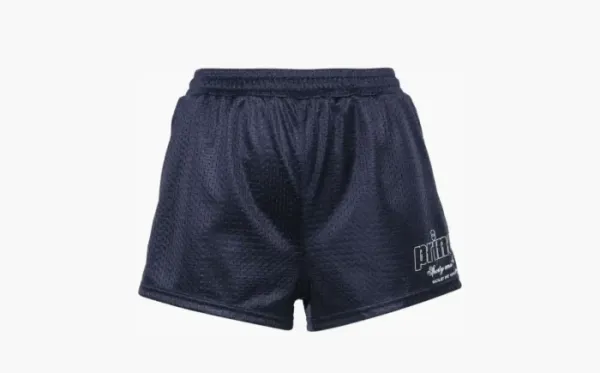 Sporty & Rich Logo-printed Mesh Mini Shorts WMNS Blue