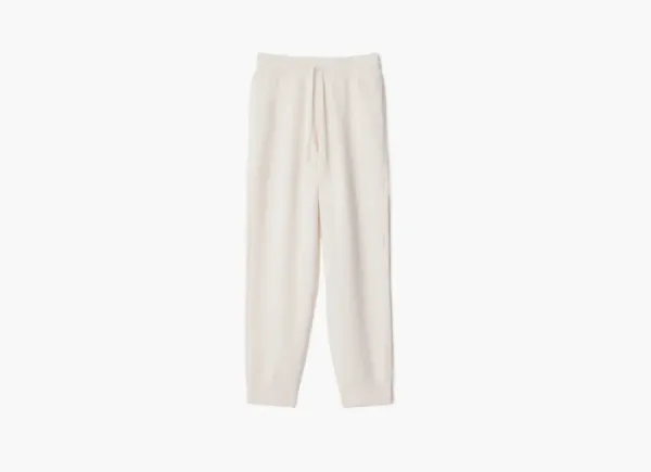 Burberry Cashmere Blend Jogging Pants Chalk