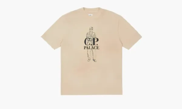 PALACE X C.P. Company T-shirt Beige