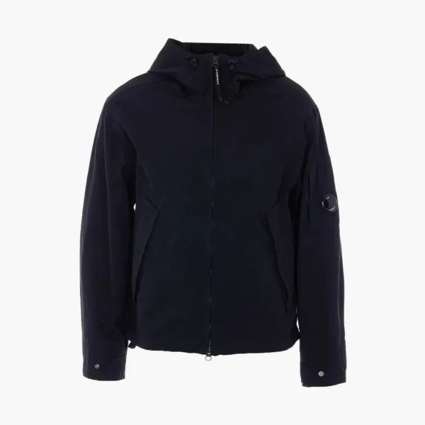 C.P. Company Soft Shell-R Hooded Jacket Black