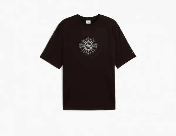 Puma x Harry Potter Unisex Oversized Graphic T-Shirt Black