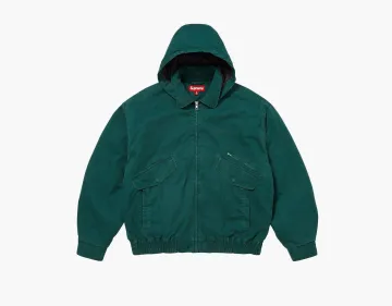 Supreme Hooded Utility Jacket Dark Green