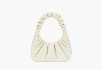 JW PEI Gabbi Ruched Hobo Handbag White