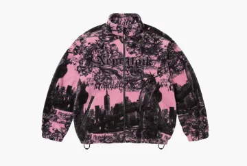 Supreme New York Fleece Jacket Pink
