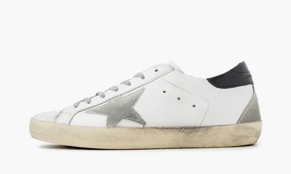 Golden Goose Superstar White Black Heel